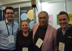 Kris Gagliardi, St John, Emma Rawson Te Patu and Adrian Te Patu of Manu-Kahu Associates and Jordan Searle, Christchurch School of Medicine