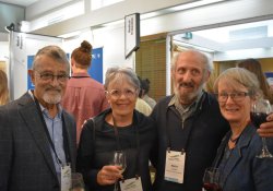 Ivan and Leonie Howie of Aotea Health, Great Barrier Island, locum GP Martin and his wife Karol London