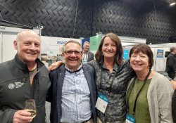 Hauora Taiwhenua Rural Health Network chief executive Grant Davidson, Rural WONCA chair Bruce Chater, network chair Fiona Bolden, and Te Kahu Hauora Practice specialist GP Jane Laver [Image: NZD]
