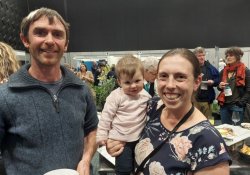 Central Otago specialist in general practice and rural hospital medicine Mark Smith and Queenstown Medical Centre specialist GP Katelyn Costello with her eight-month-old daughter Layla [Image: NZD]