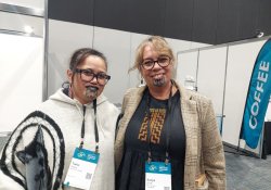 Ngāti Porou Oranga change lead and Tairāwhiti Toitū Te Ora Iwi-Māori Partnership Board co-chair Tania Rauna and Hikanui Hauora director Sonya Smith [Image: NZD]