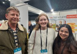 Associate dean (rural) Kyle Eggleton, third-year medical student Roselle Winter, and second-year pharmacy student Alina Khanal, all from the University of Auckland [Image: NZD]