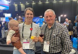 NZ Stem Cell Treatment Centre, Whangārei, nurse Amy Chapman-Smith, six-month-old George James Chapman Smith, and academic convener Dr Peter Chapman-Smith.