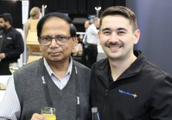 Specialist GP Rao Boppudi, Feilding Health Care, and Denys Evans, GM client engagement, TMG Cloudland.