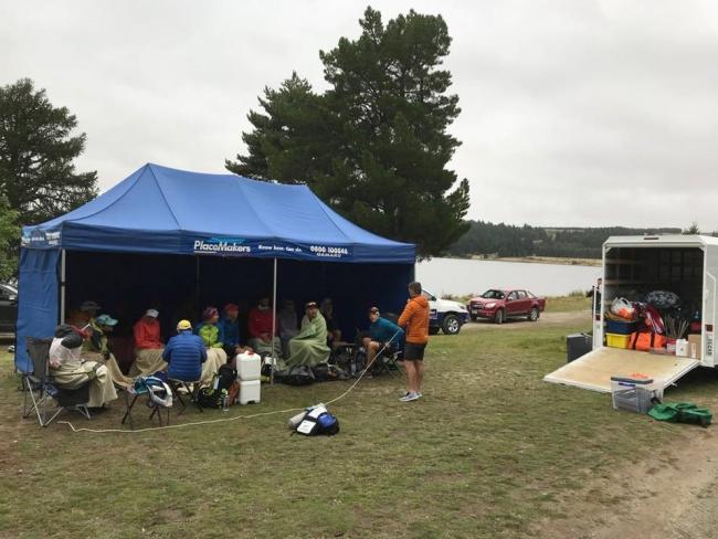The medical tent at Lake Middleton in Ohau