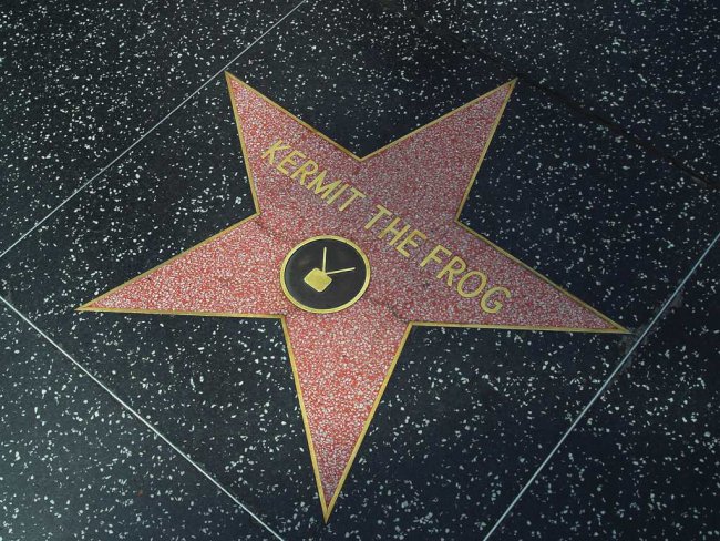 Kermit Walk of Fame CR pdpoto Wikimedia Commons Public Domain