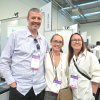 REM Systems commercial lead Simon Harley and product specialist Jasmin Murphy with Accenture Aotearoa client lead Karla Jacob